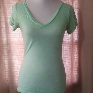Lime green short sleeved T shirt by Mrs. Popular